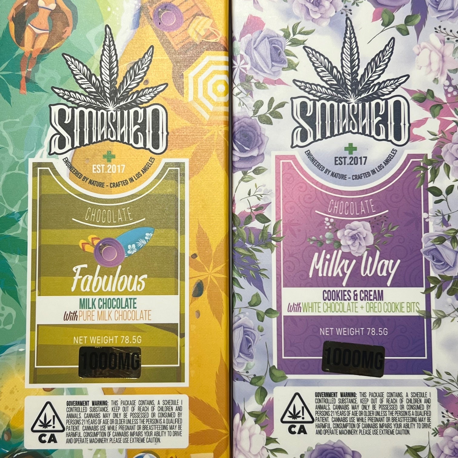 Smashed 1000mg Chocolate Bars – TGSDelivery