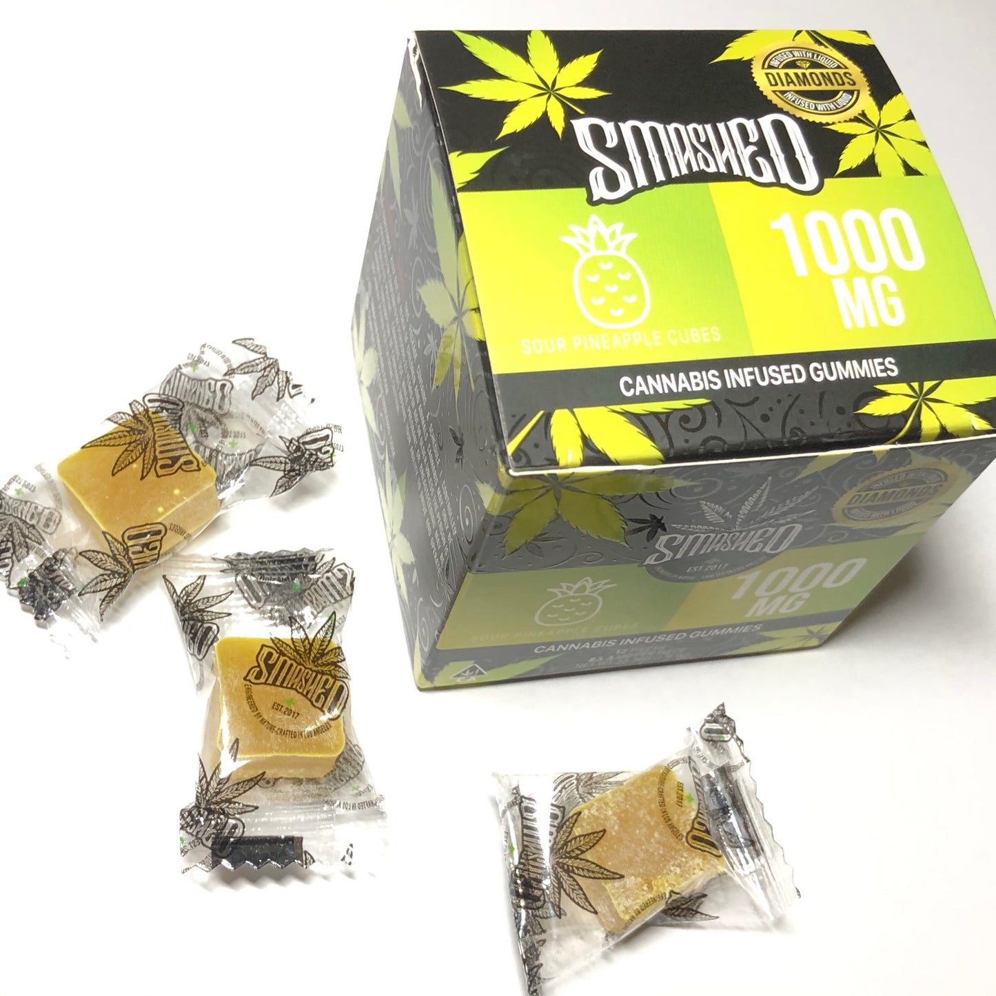 Smashed 1000mg Diamond Infused Gummies
